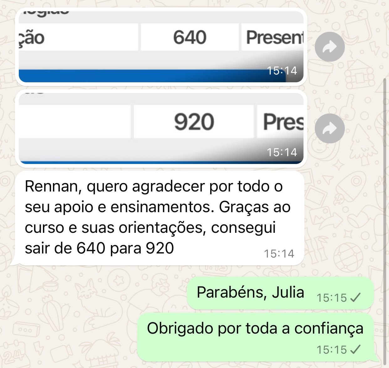 Print de aluno Redaclub 1