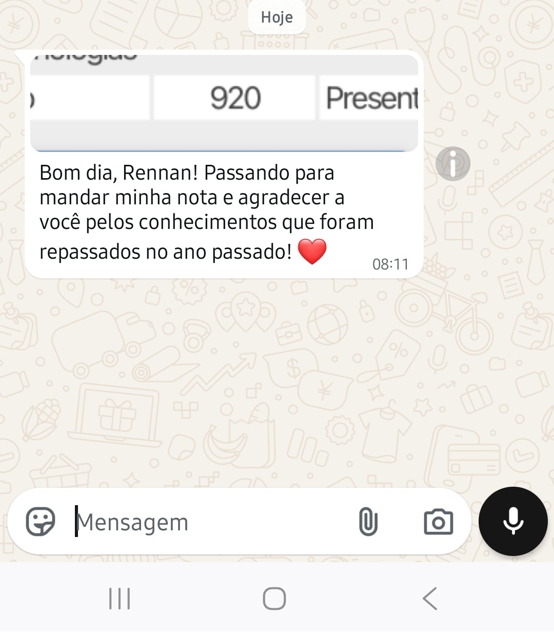 Print de aluno Redaclub 11