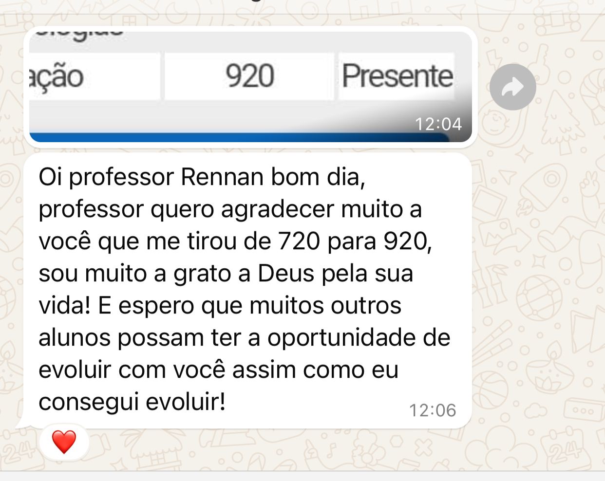 Print de aluno Redaclub 3