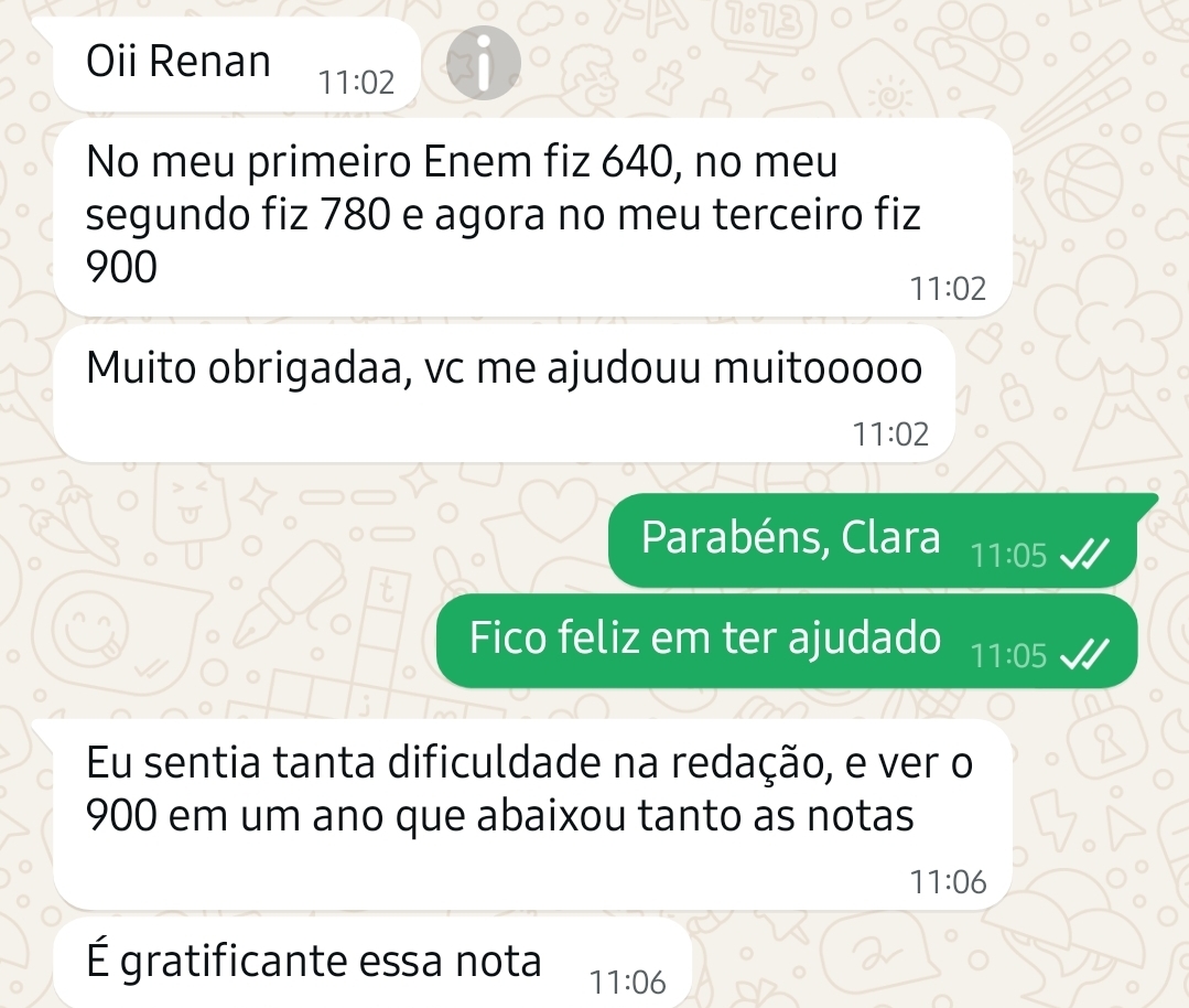 Print de aluno Redaclub 6